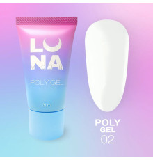 Полігель для нарощування Luna Poly Gel №02 в тюбику, 30 мл