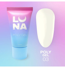 Полігель для нарощування Luna Poly Gel №03 в тюбику, 30 мл