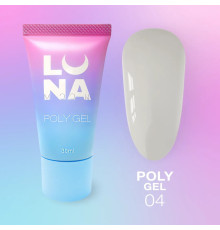 Полігель для нарощування Luna Poly Gel №04 в тюбику, 30 мл