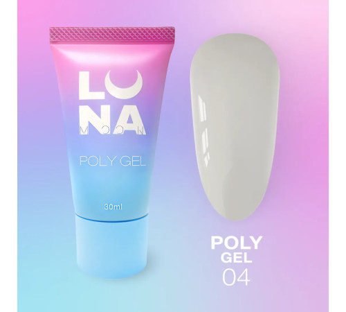 Полігель для нарощування Luna Poly Gel №04 в тюбику, 30 мл