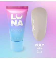 Полігель для нарощування Luna Poly Gel №05 в тюбику, 30 мл