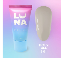 Полігель для нарощування Luna Poly Gel №06 в тюбику, 30 мл