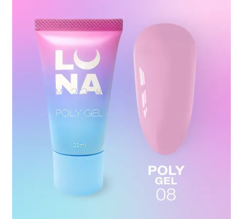 Luna Poly Gel No. 08 in a tube, 30 ml