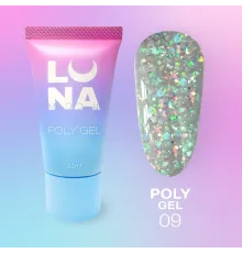 Luna Poly Gel No. 09 in a tube, 30 ml