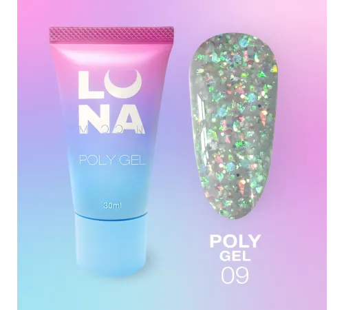 Luna Poly Gel No. 09 in a tube, 30 ml