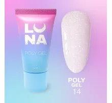 Полігель для нарощування Luna Poly Gel №14 в тюбику, 30 мл