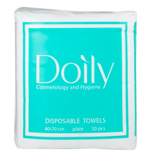 Towels in a pack COMPACT Doily 40*70 mesh, 50 pcs