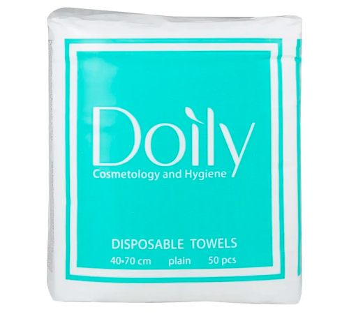 Towels in a pack COMPACT Doily 40*70 mesh, 50 pcs