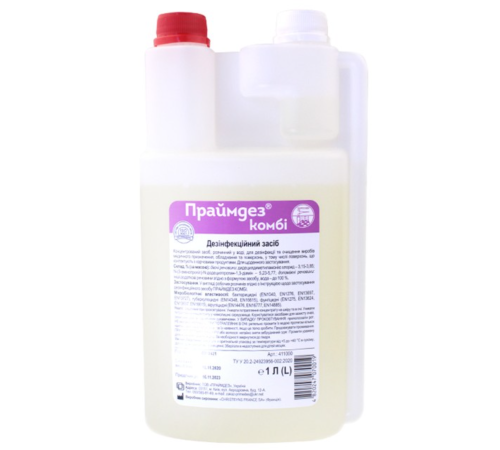 Primedez Kombi, universal solution for disinfection and cleaning of tools and surfaces, 1000 ml