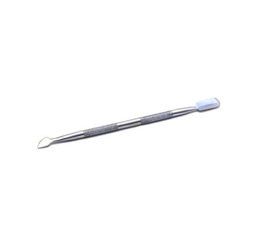 Pusher with a spatula for nails