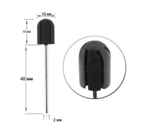 Rubber base for cap D 10