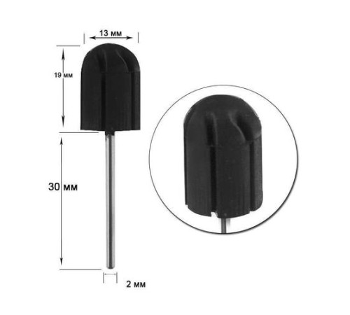 Rubber base for cap D 13