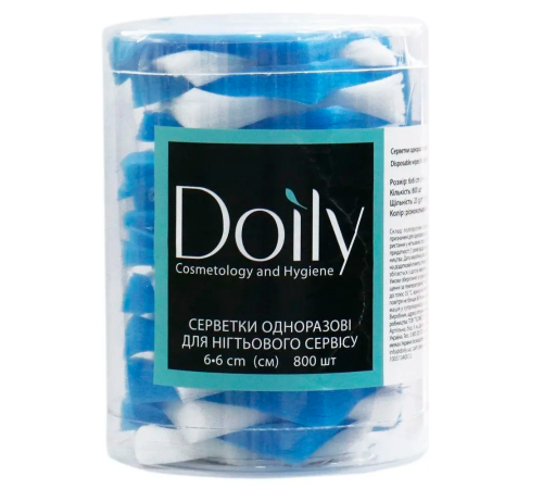 Lint-free napkins 6x6 cm Doily multicolored, 400 pcs