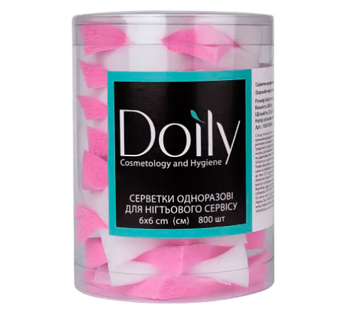 Lint-free napkins 6x6 cm Doily multicolored, 800 pcs