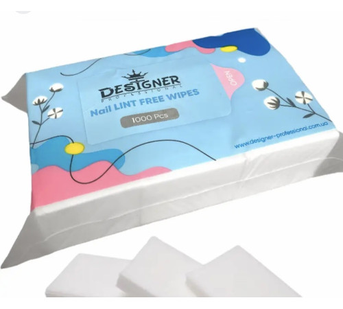 Lint-free napkins Designer white, 1000 pcs.