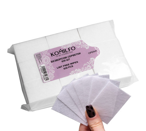 Lint-free napkins Komilfo, 630 pcs.