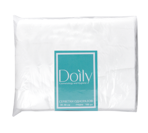 Napkins in a pack Doily 30x40 cm plain, 100 pcs