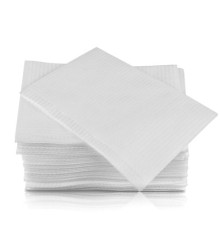 Laminated napkins 50 pcs white three-ply