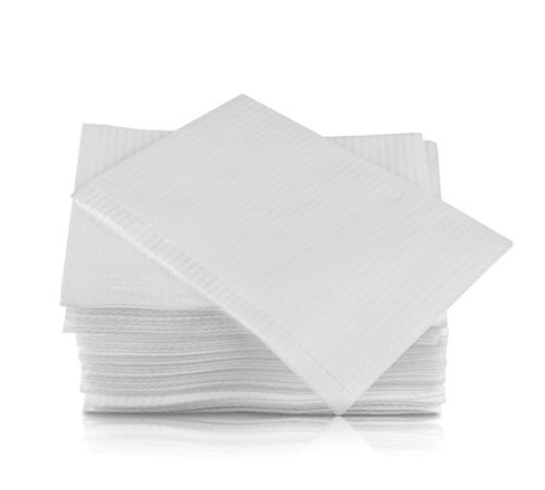 Laminated napkins 50 pcs white three-ply