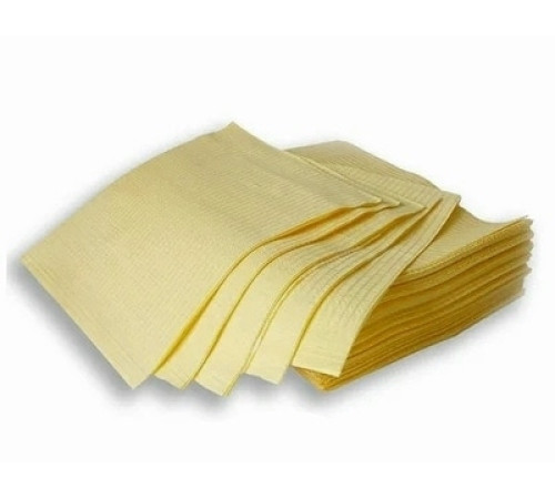 Napkins laminated 50 pcs yellow three-layer