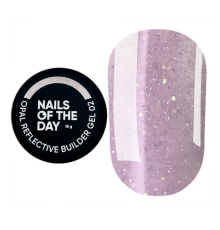 NAILSOFTHEDAY OPAL Reflective builder gel #02, pink-milky, 15 ml