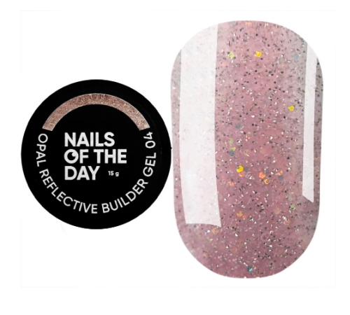 NAILSOFTHEDAY OPAL Reflective builder gel #04 cold nude, 15 ml