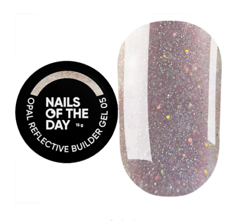 NAILSOFTHEDAY OPAL Reflective builder gel #05, beige, 15 ml