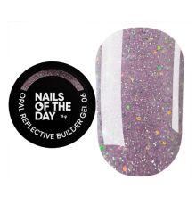 NAILSOFTHEDAY OPAL Reflective builder gel #06, cold lavender, 15 ml