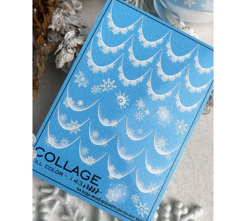 Slider design Collage 143 snowflakes