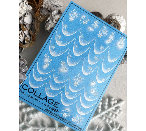 Slider design Collage 144 snowflakes