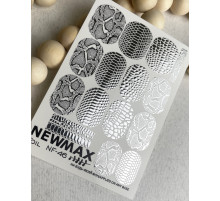 Slider design Foil NF 46 silver snake