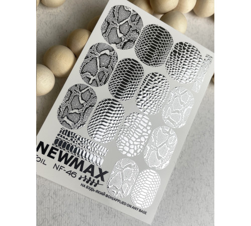 Slider design Foil NF 46 silver snake