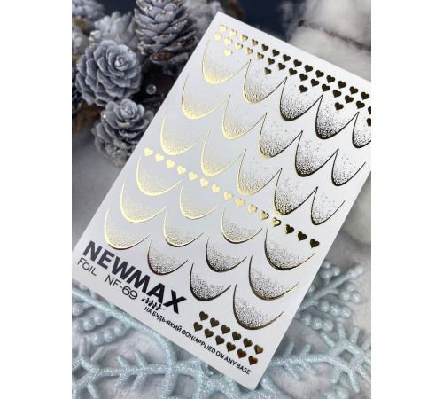 Slider design Foil NF 69 gold French