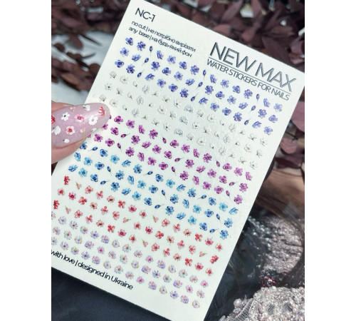 Slider design NewMax NC 1 flowers, without cutting