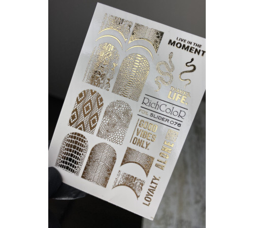 Slider design Richcolor Foil 76
