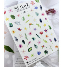 Slider design SLIDIZ 079 flowers, leaves