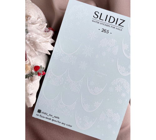 Slider design SLIDIZ 265 french snowflakes