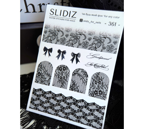 Slider design SLIDIZ 361 black lace
