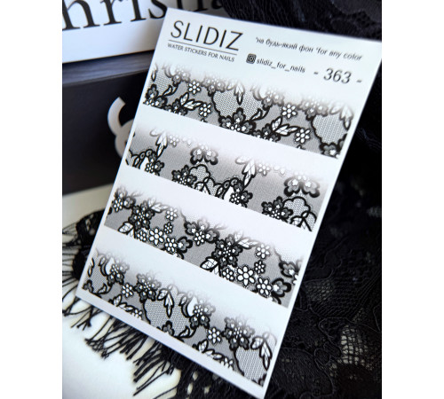 Slider design SLIDIZ 363 black lace