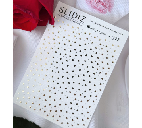 Slider design SLIDIZ 377 gold hearts