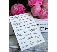 Slider design SLIDIZ 394 inscriptions