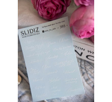 Slider design SLIDIZ 395 inscriptions