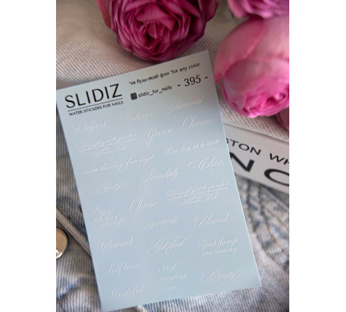 Slider design SLIDIZ 395 inscriptions