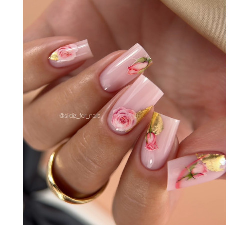 Slider design SLIDIZ NC008 roses, without cutting