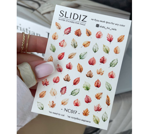 Slider design SLIDIZ NC017 leaves, without cutting