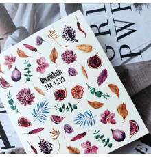 Slider design TM 1230 flowers, leaves, fruits