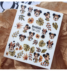Slider design TM 1235 Mickey Mouse, leaves