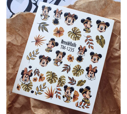 Slider design TM 1235 Mickey Mouse, leaves