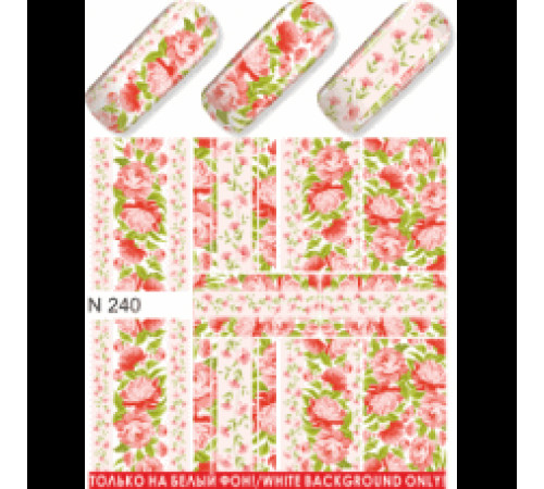 Slider design for nails N 240