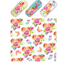 Slider design for nails N 587